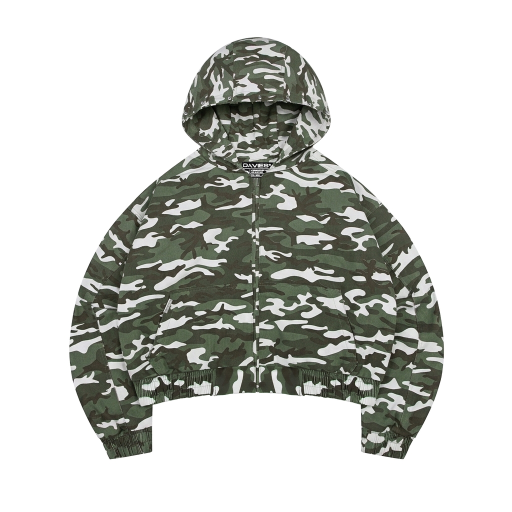 DSW Obscure Cloak Hooded Jacket - Camo xanh