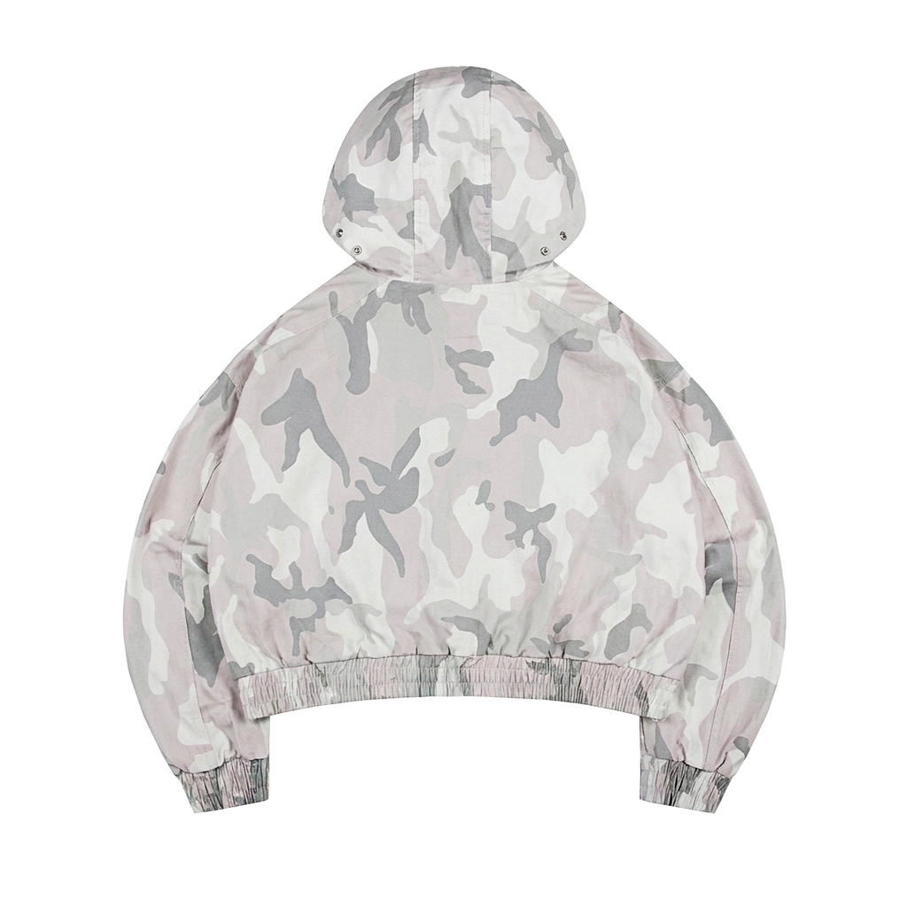 DSW Obscure Cloak Hooded Jacket - Camo trắng
