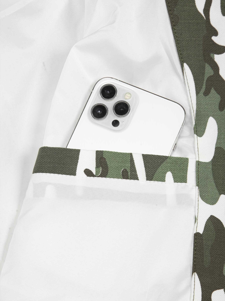 DSW Obscure Cloak Hooded Jacket - Camo trắng