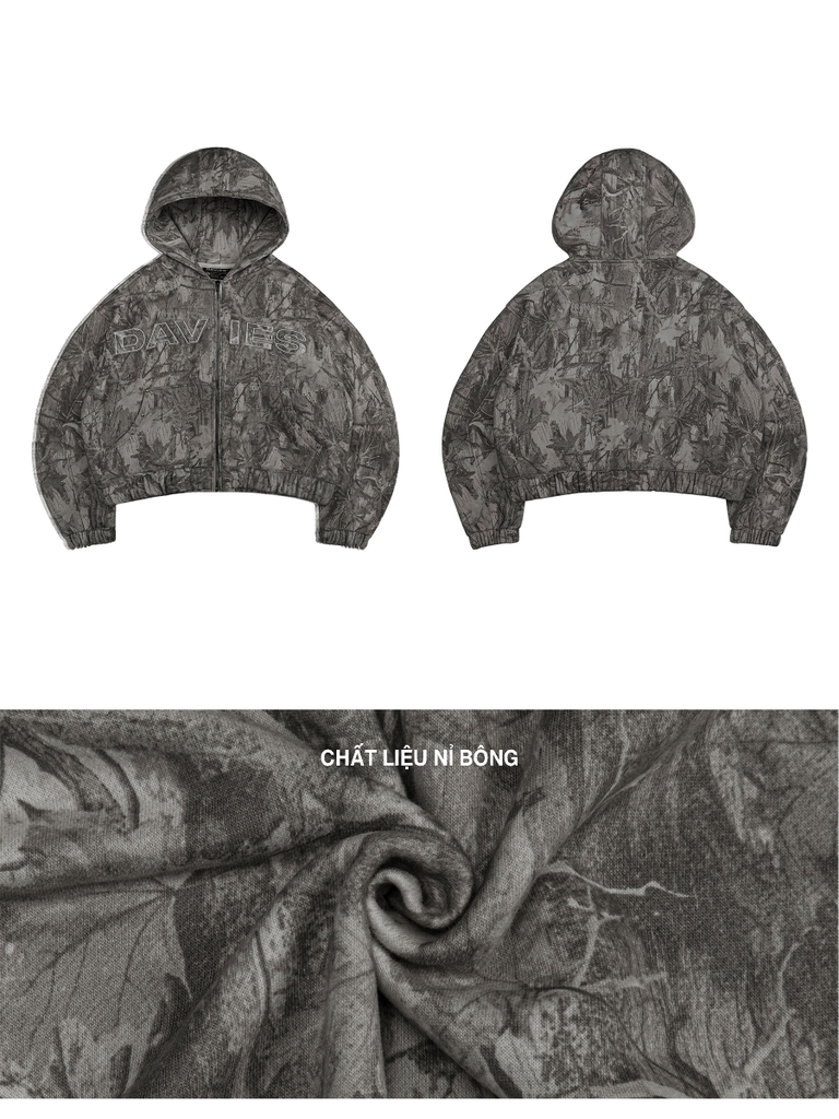 DSW Commando Hoodie Zip - Xám đậm