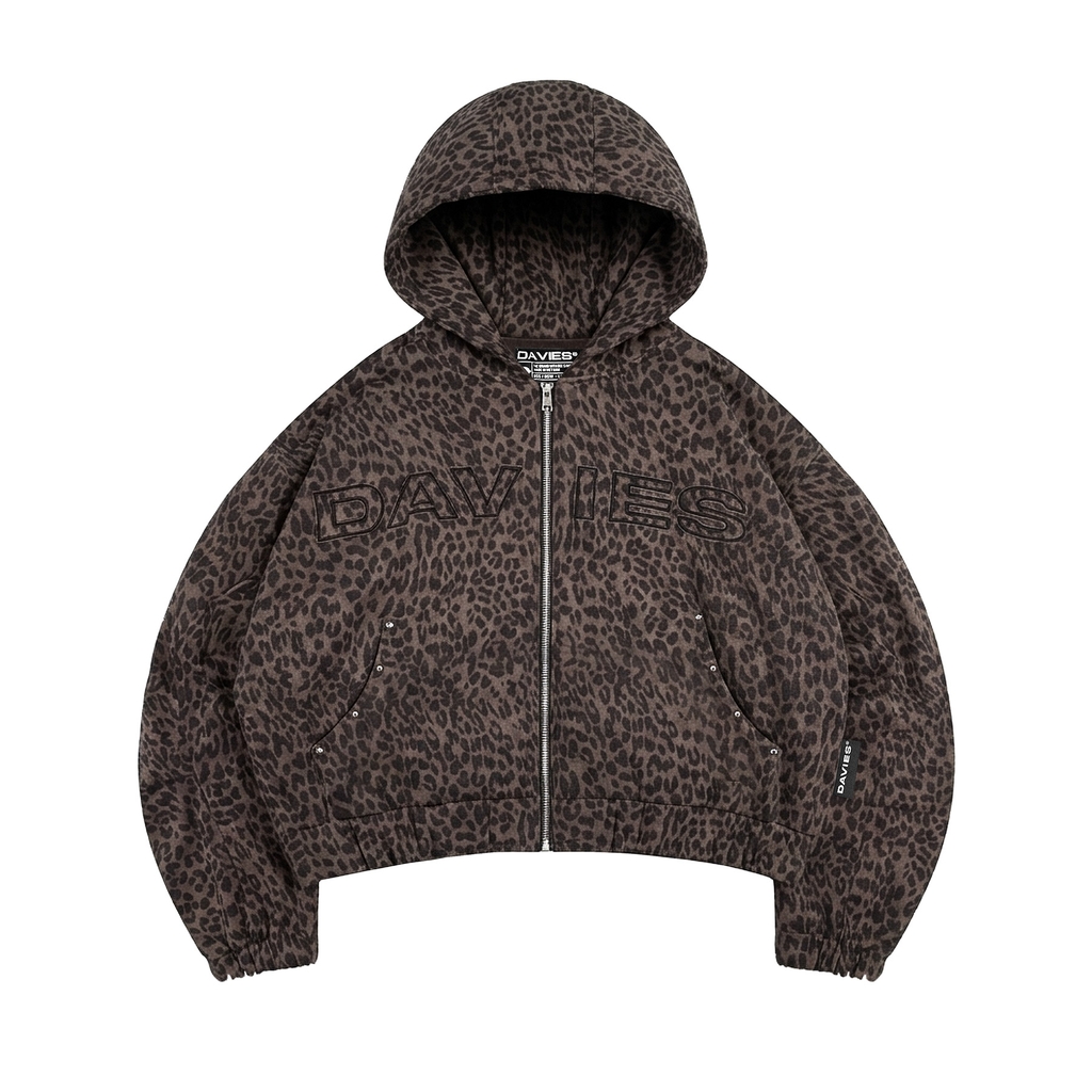 DSW Commando Hoodie Zip - Leopard