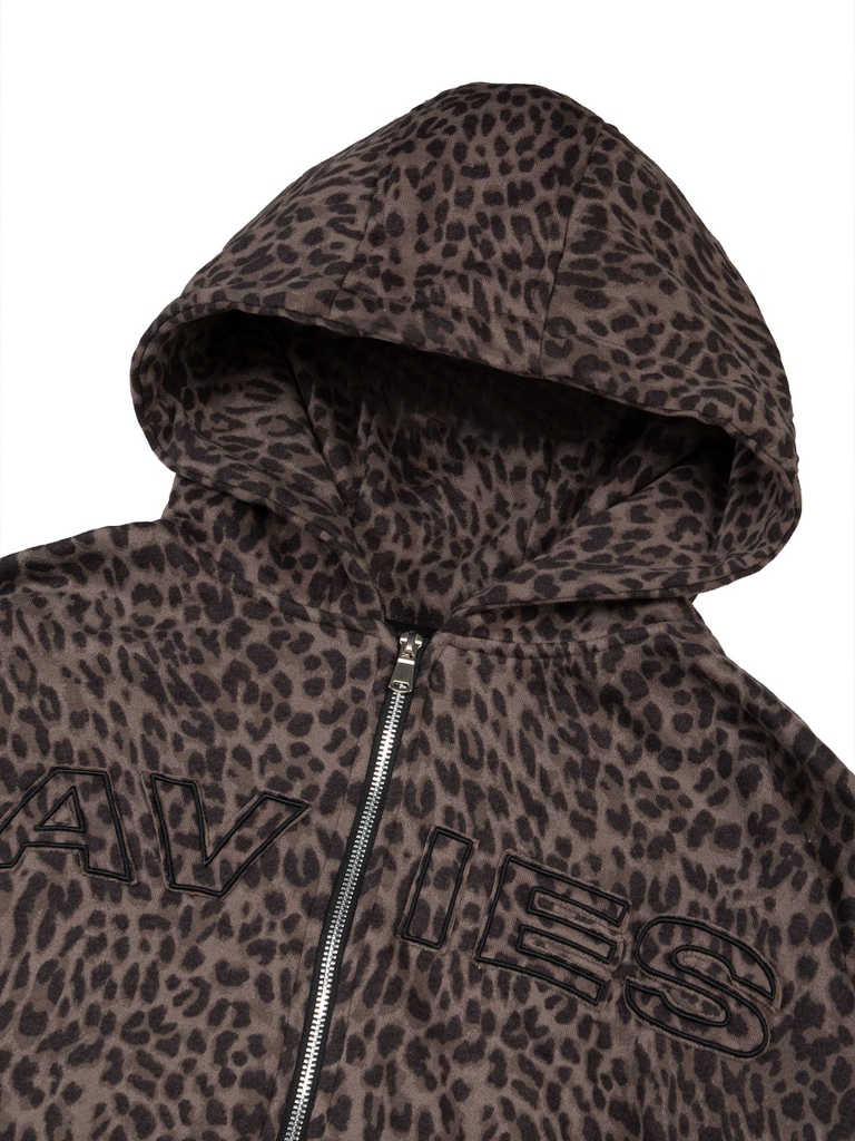 DSW Commando Hoodie Zip - Leopard