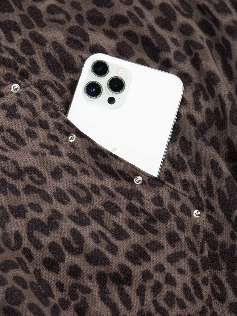 DSW Commando Hoodie Zip - Leopard