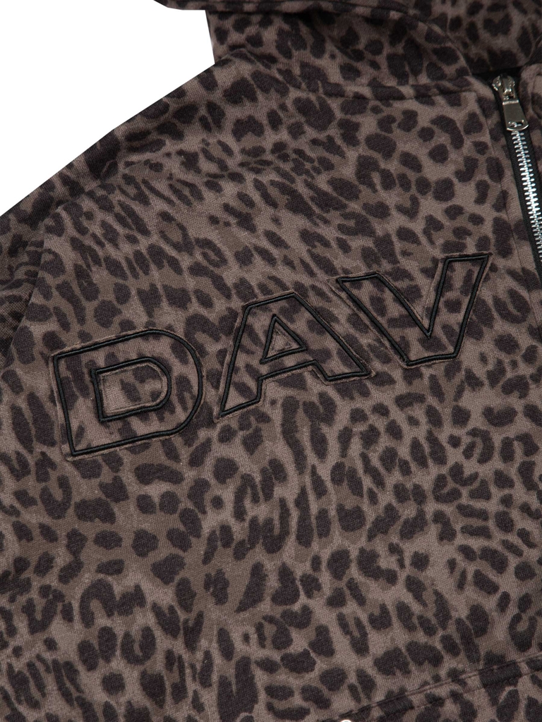 DSW Commando Hoodie Zip - Leopard
