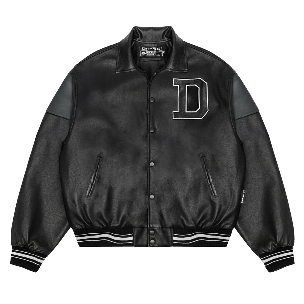 DSW BMG Leather Varsity Jacket