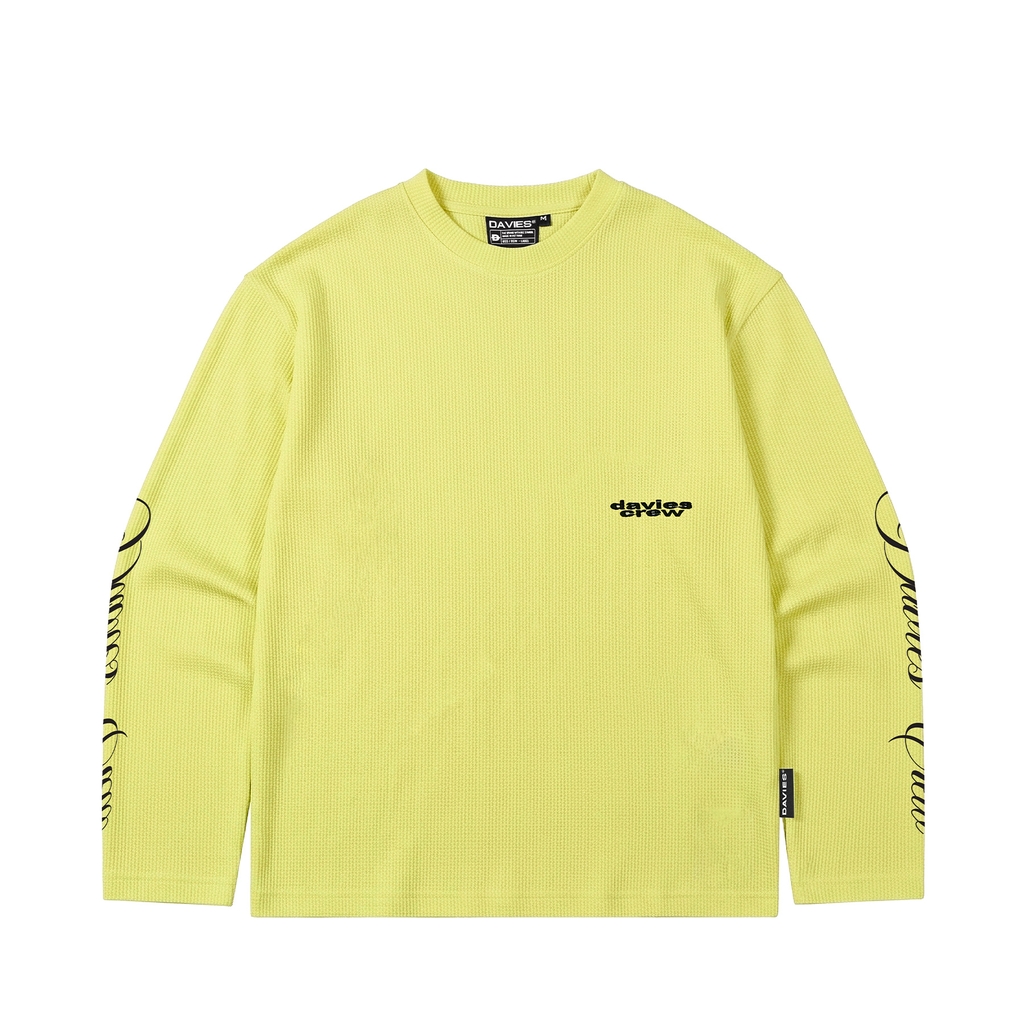 DSW Neon Waffle Long Sleeve Tee