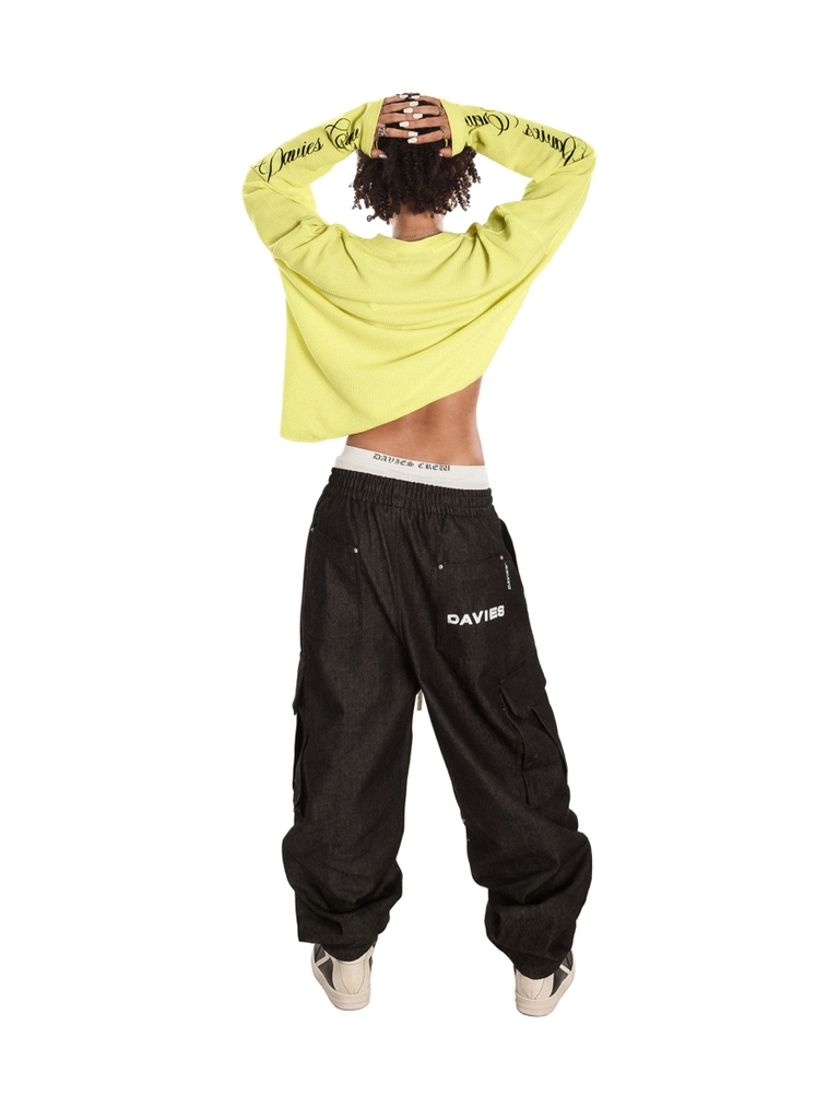 DSW Neon Waffle Long Sleeve Tee