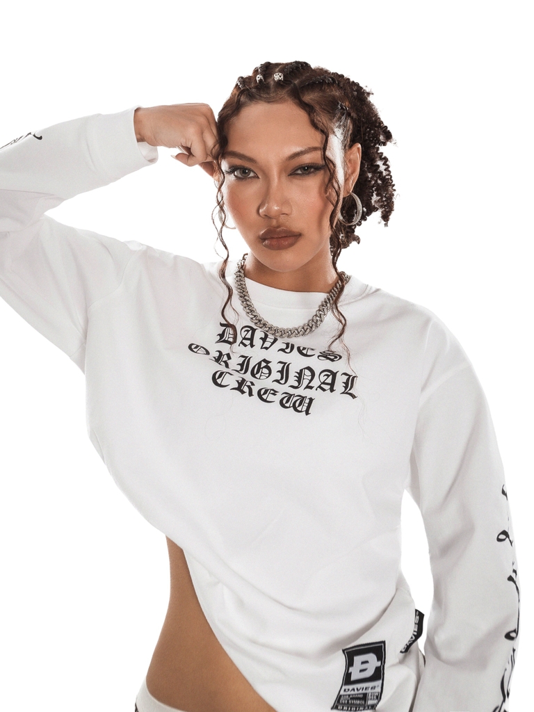 DSW Vesper Runes Regular Long Sleeve Tee - Trắng