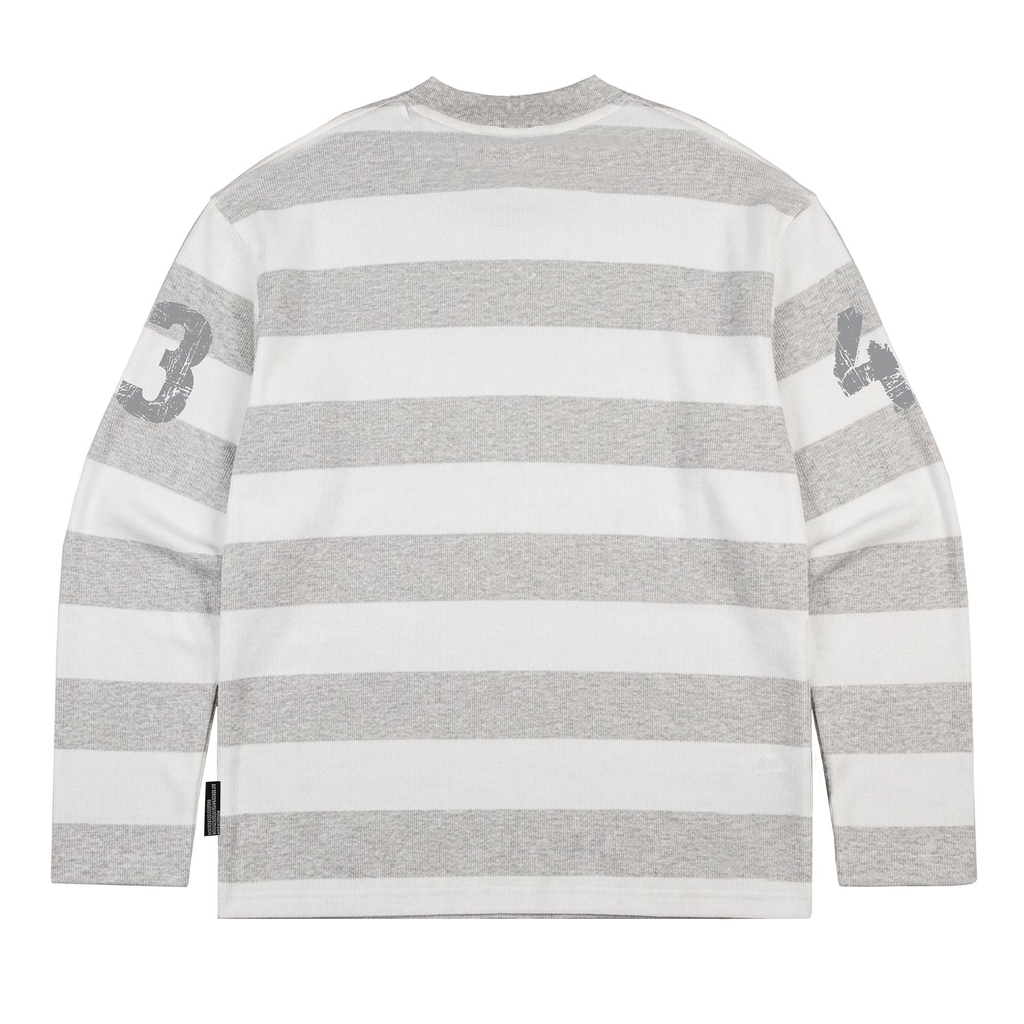 DSW Striped Rib Long Sleeve Tee