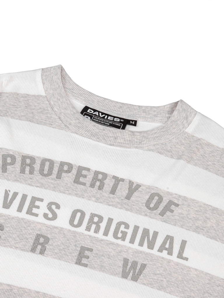 DSW Striped Rib Long Sleeve Tee