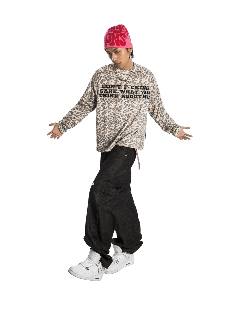 DSW Textured Slub Raglan Long Sleeve Tee - Camo