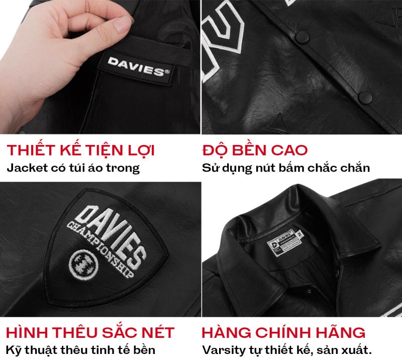 DSW Varsity Leather Jacket