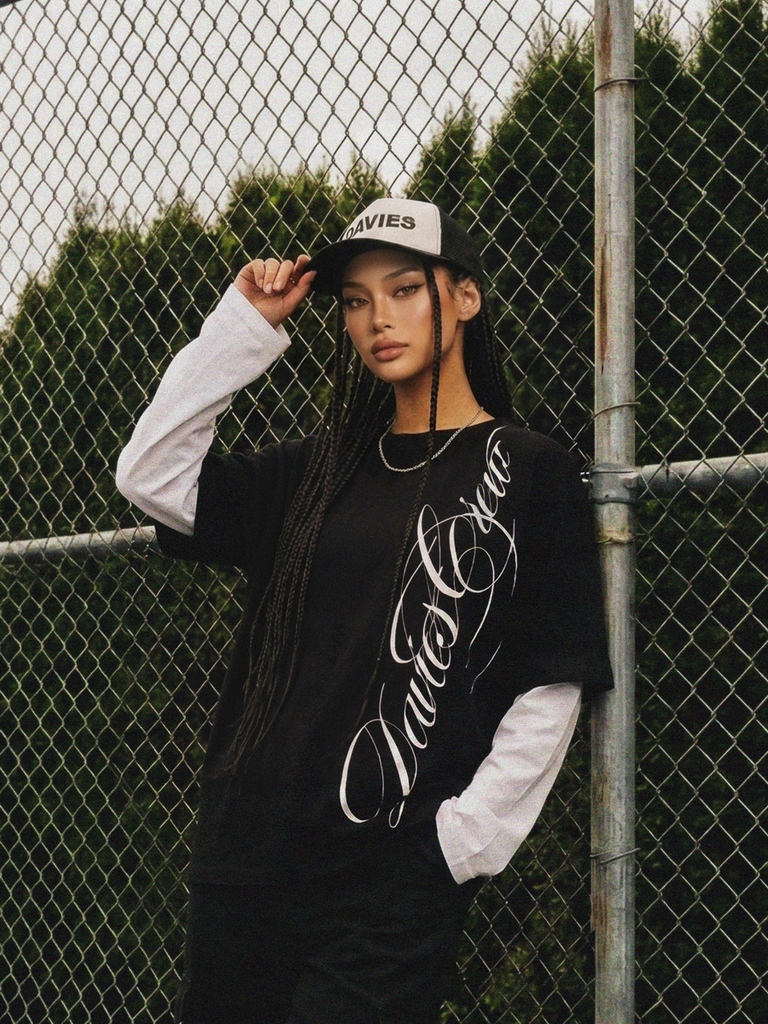 DSW Obsidian Double Layer Long Sleeve Tee