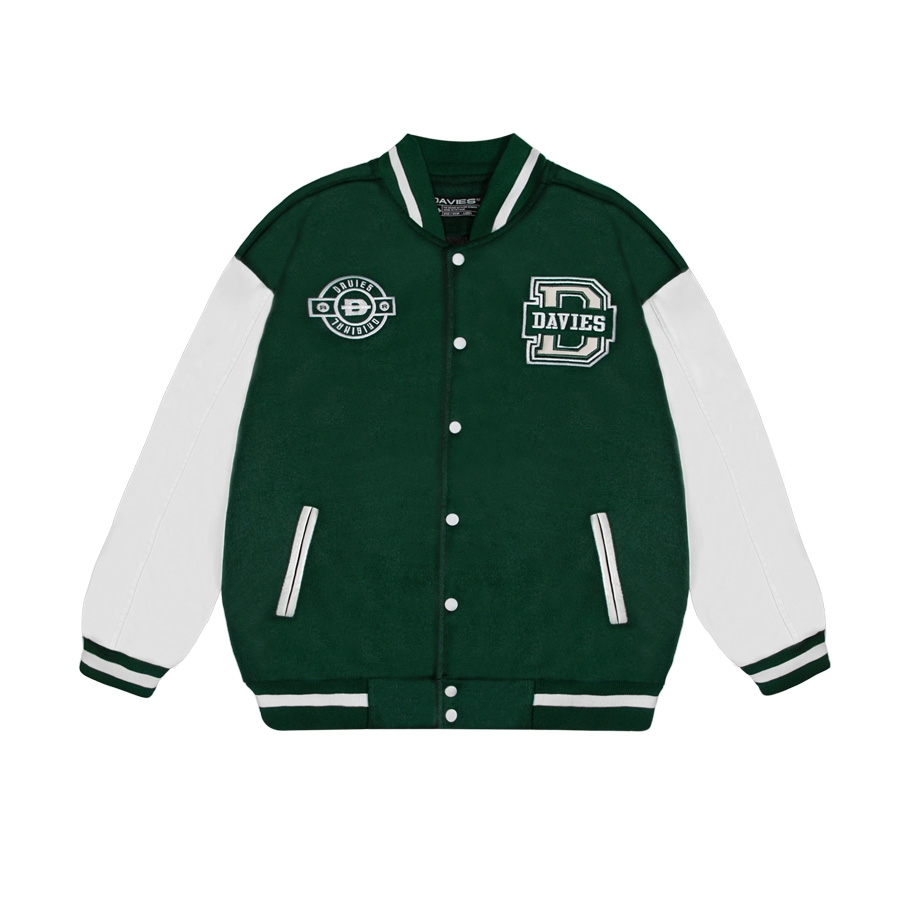 DSW Green Bomber Varsity Jacket