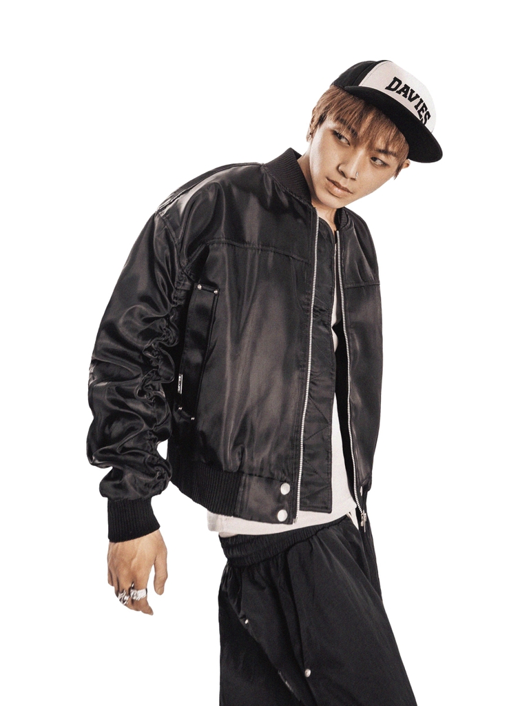 DSW Metal Buttons Bomber Jacket