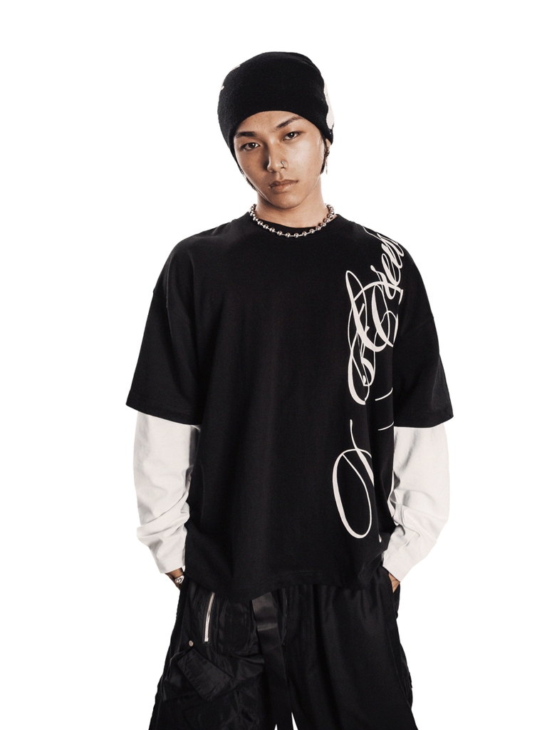 DSW Obsidian Double Layer Long Sleeve Tee