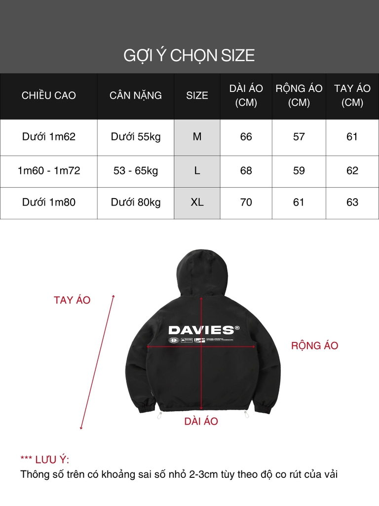 DSW Hooded Basic Jacket - Đen