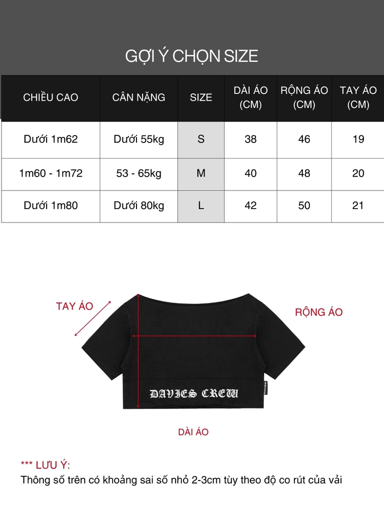 DSS Legacy Croptop - Đen
