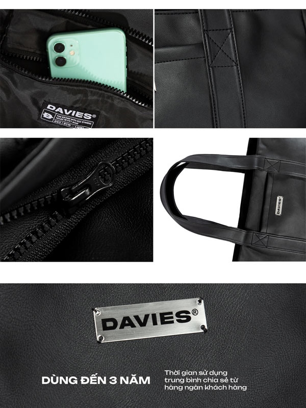 DSW Medium Leather Tote Bag