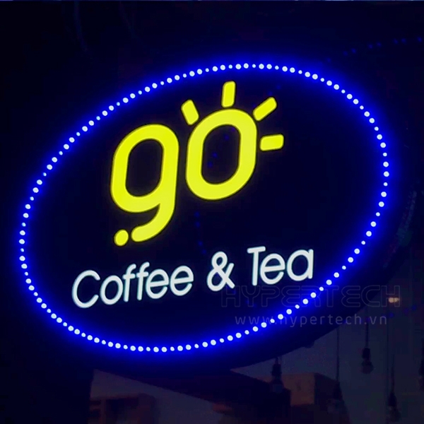 Bảng vẫy 2 mặt Go Coffee