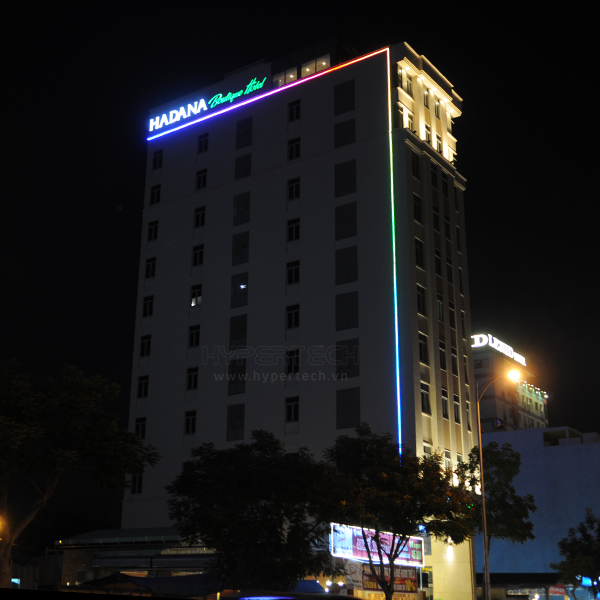 LED trang trí tòa nhà | Hadana Hotel (Da Nang)