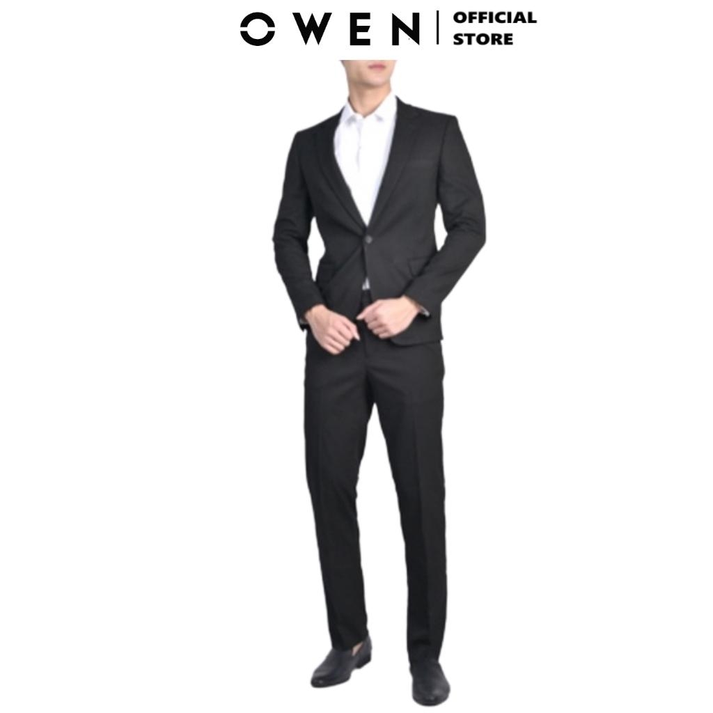 Áo Khoác Jacket Owen JK220728 Màu xanh navy Dáng Regular Fit Vải Polyester  OwenShop