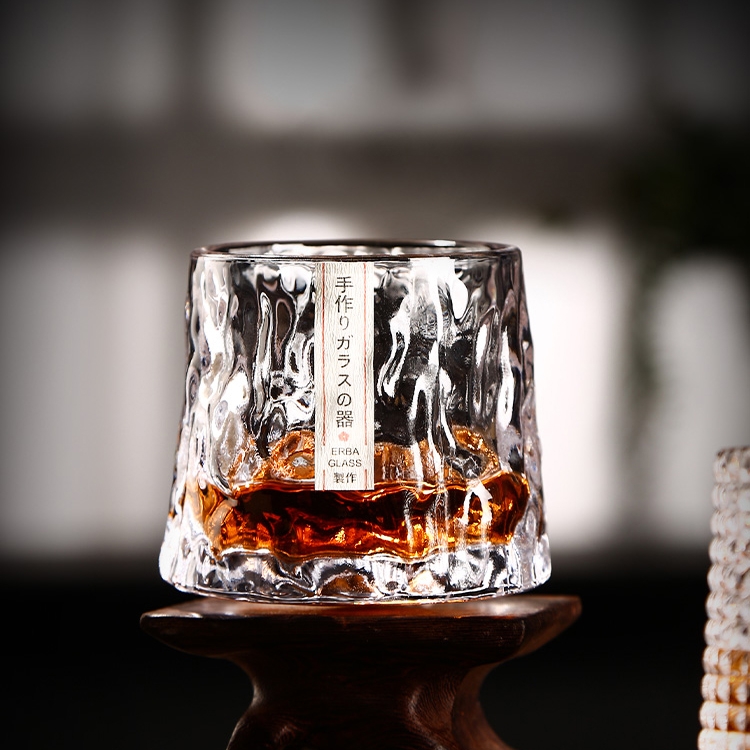 Rocking Whisky Glass - Ly Whisky Đáy Tròn - RC0047 barrevo.com