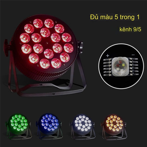 Đèn par led siêu mỏng 18x12w 4 in 1 LCC-PD03 CÔNG TY TNHH XNK LCC VIỆT NAM