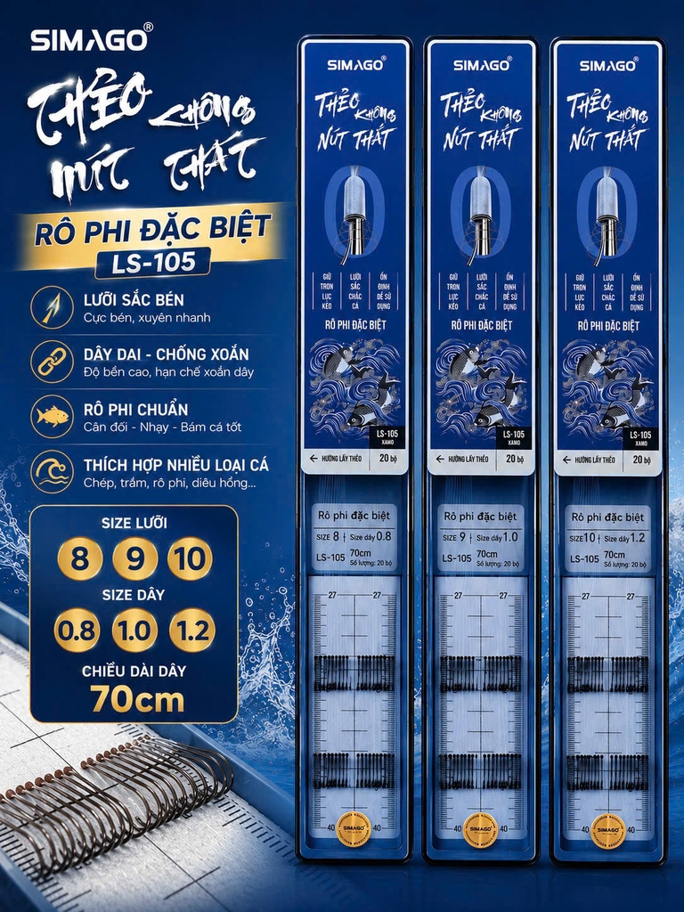Hộp Thẻo Buộc Sẵn Rô Phi Đặc Biệt (LS-105)