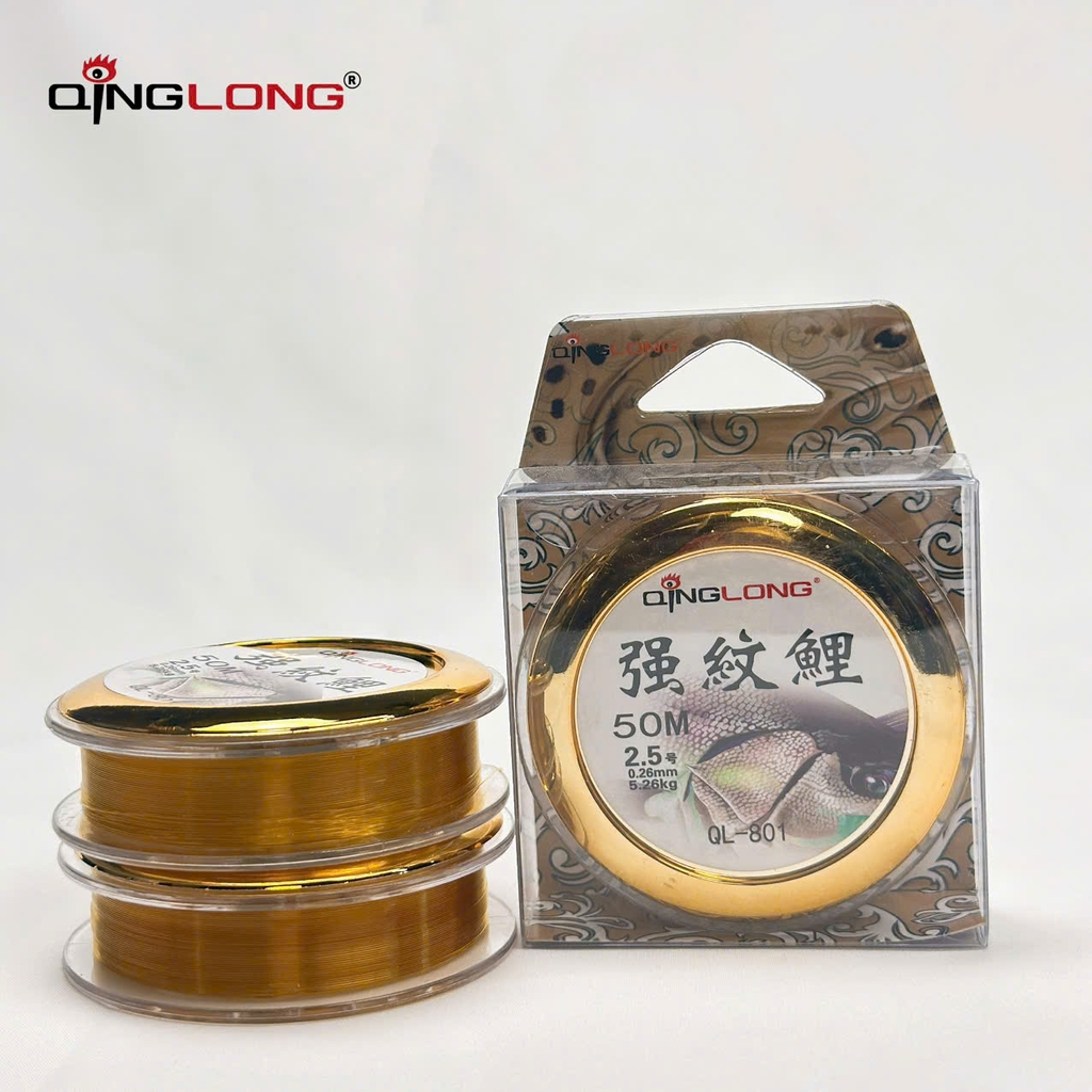 Cước Qing Long 50m vàng 801