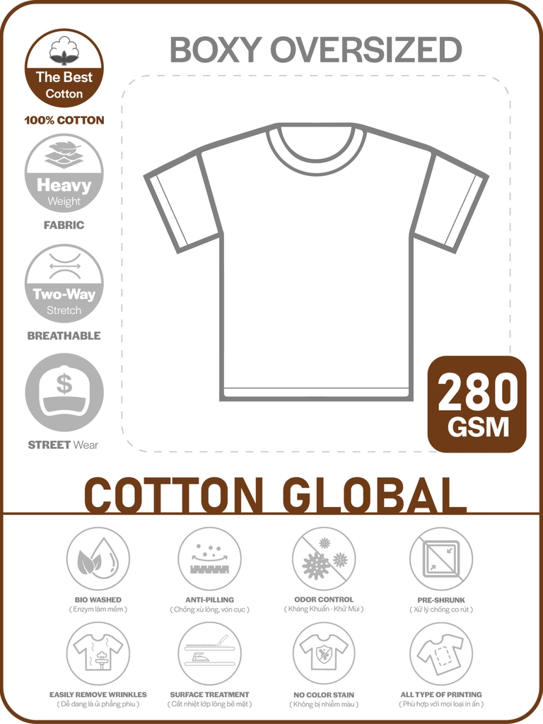 ÁO THUN TRƠN PHOM BOXY OVERSIZED TEE [COTTON GLOBAL] _CHUẨN PHOM THỜI TRANG