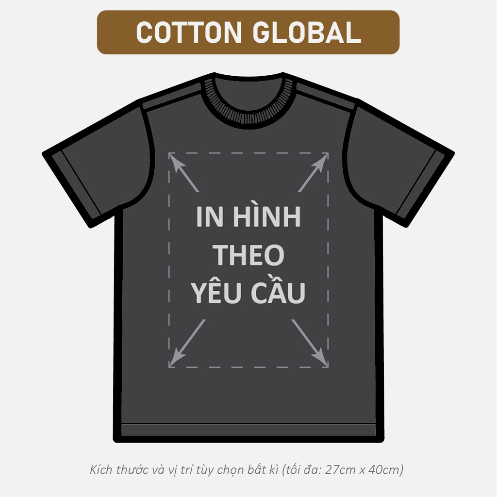 Áo Phông Nam Nữ Regular Oversized Form Rộng In Lẻ Theo Yêu Cầu