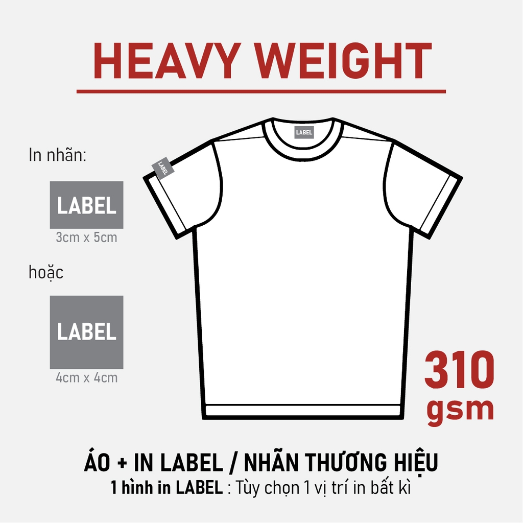 SỈ PHÔI ÁO+IN [HEAVY WEIGHT] PHOM BOLD OVERSIZED TEE_IN LABEL THƯƠNG HIỆU
