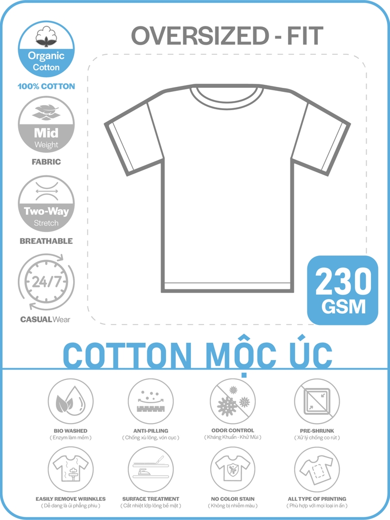 ÁO THUN TRƠN PHOM SQUARE OVERSIZED TEE [COTTON MỘC ÚC] _THOẢI MÁI