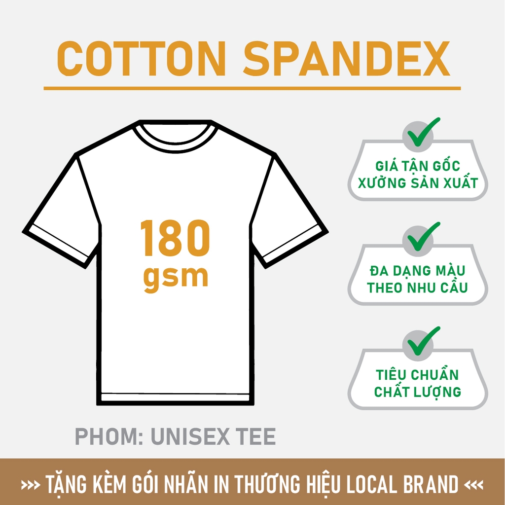 GIA CÔNG PHÔI ÁO THUN [COTTON SPANDEX] PHOM UNISEX TEE_MÀU THEO YÊU CẦU