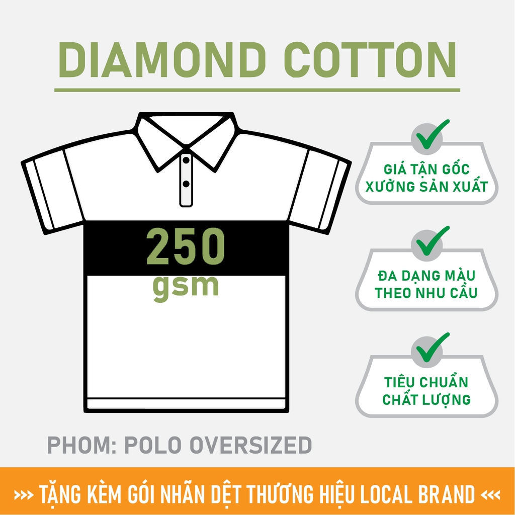 GIA CÔNG PHÔI ÁO POLO PHỐI MÀU TRƠN [DIAMOND COTTON] PHOM POLO OVERSIZED_MÀU SẮC THEO YÊU CẦU