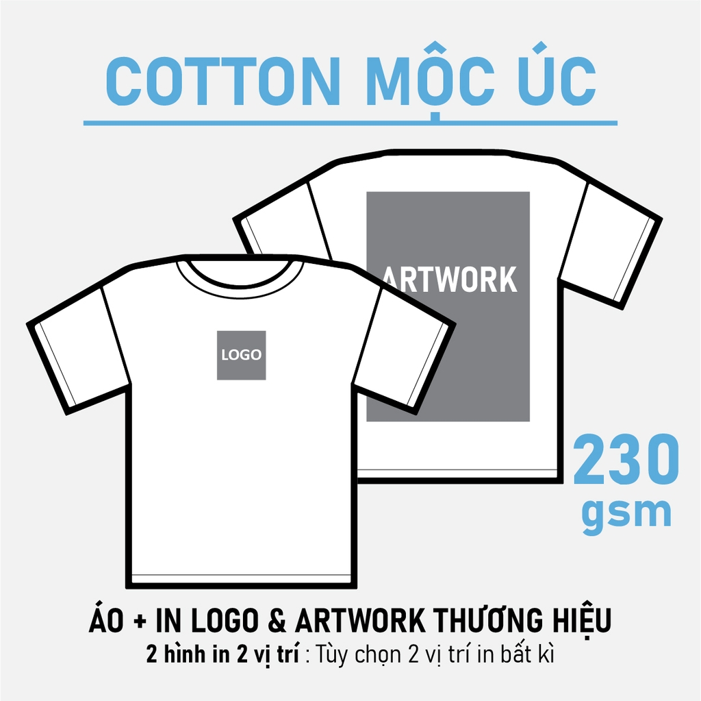 SỈ PHÔI ÁO+IN [COTTON MỘC ÚC] PHOM SQUARE OVERSIZED TEE_ IN 2 MẶT