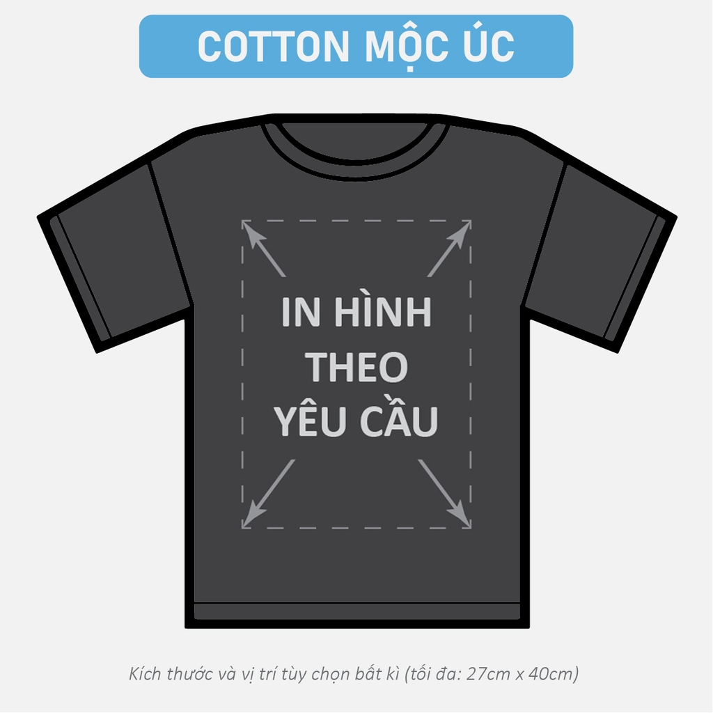 Áo Phông Nam Nữ Square Oversized Form Rộng In Lẻ Theo Yêu Cầu