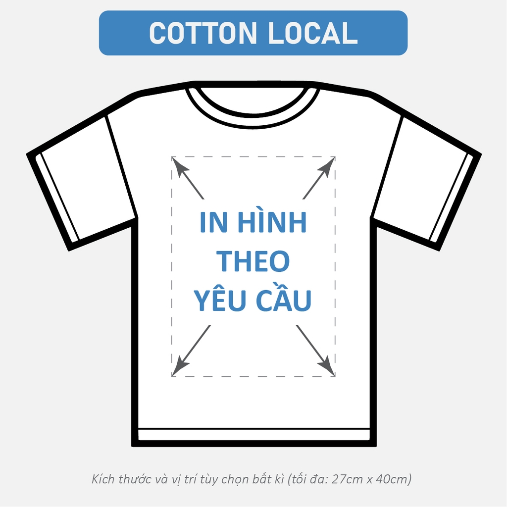 Áo Phông Nam Nữ Square Oversized Form Rộng In Lẻ Theo Yêu Cầu