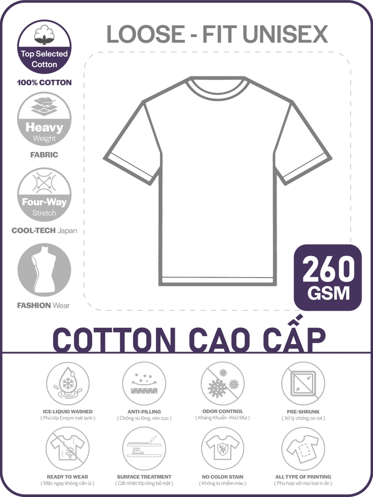 ÁO THUN TRƠN PHOM UNISEX TEE [COTTON CAO CẤP] _CỘNG NGHỆ COOL-TECH SIÊU MÁT