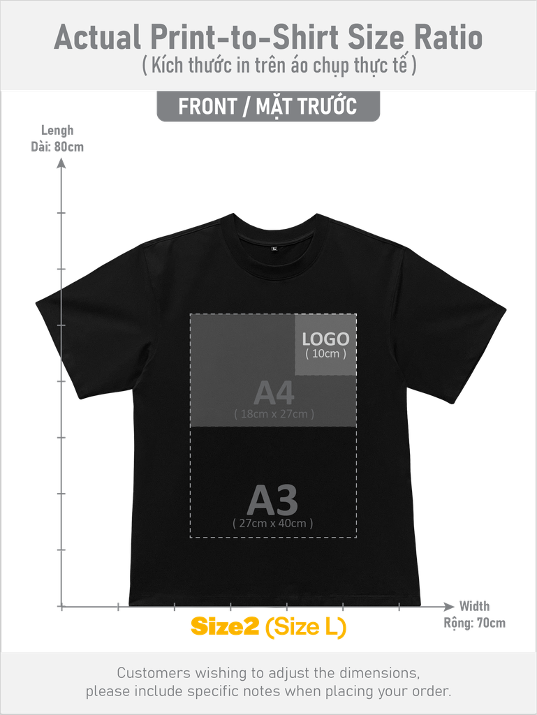 ÁO THUN ĐEN PHOM UNISEX TEE [COTTON CAO CẤP]_IN LẺ THEO YÊU CẦU