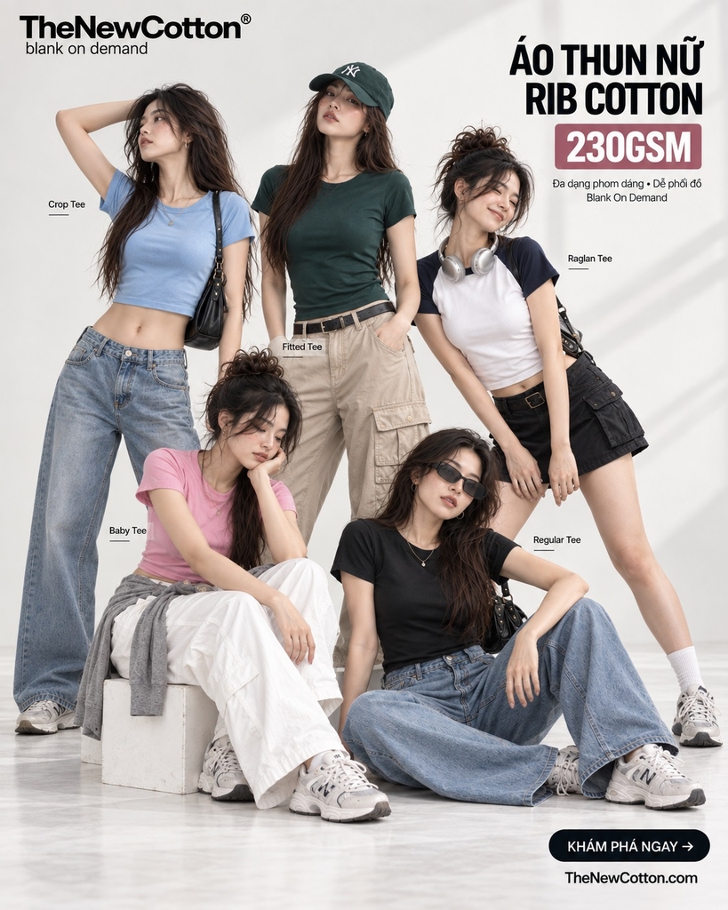 PREMIUM RIBCOTTON 230GSM (Slim Fit)