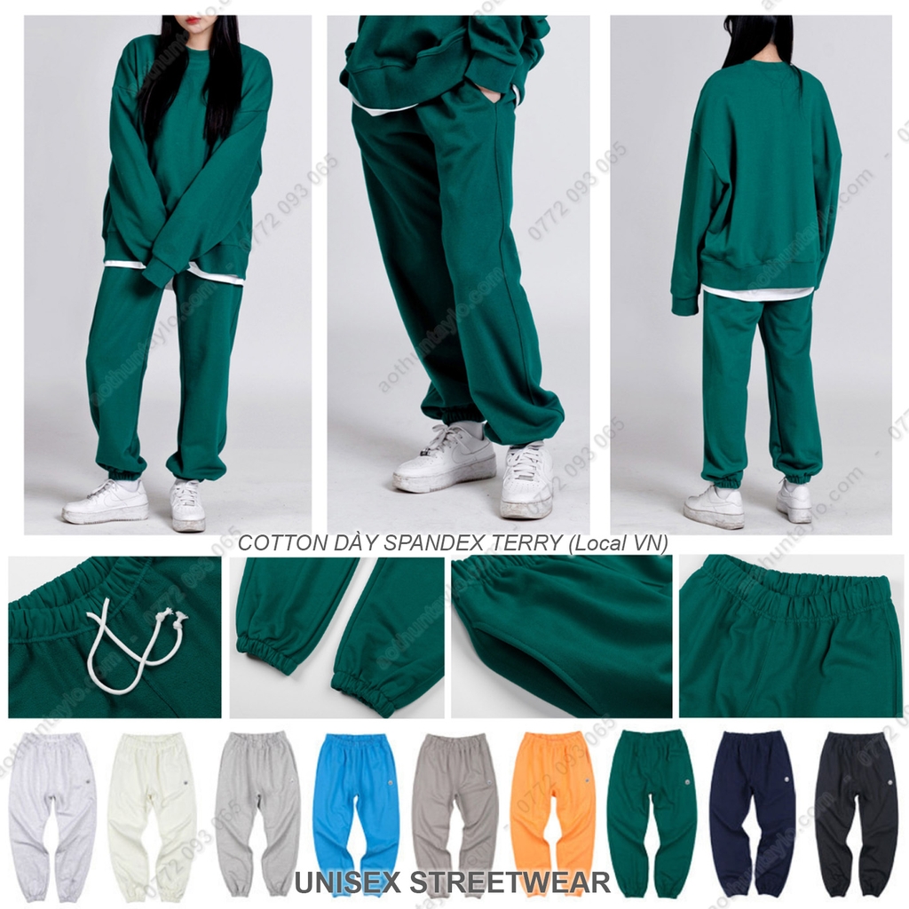 VẢI THUN COTTON DÀY SPANDEX TERRY (Sweatpants)