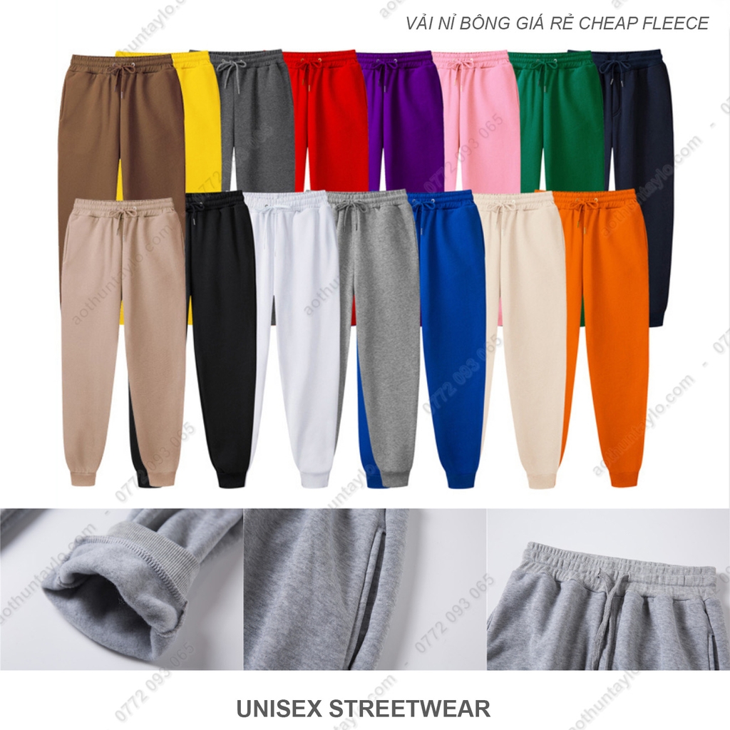 VẢI NỈ BÔNG GIÁ RẺ (Joggers)