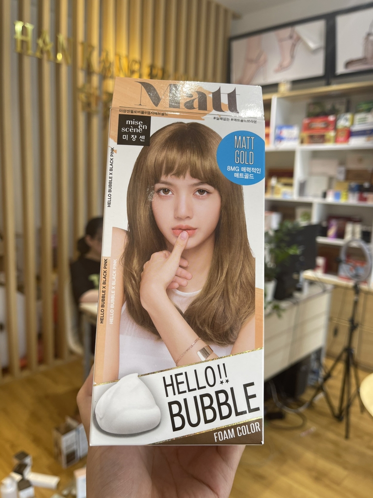 Gội nhuộm tóc MISE EN SCÈNE Hello Bubble Hair Foam.