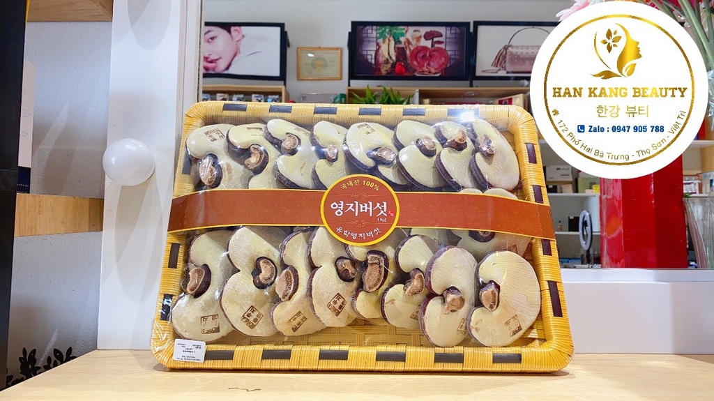 Nấm Linh chi u hắc 영지 버섯 Hàn Quốc 1kg