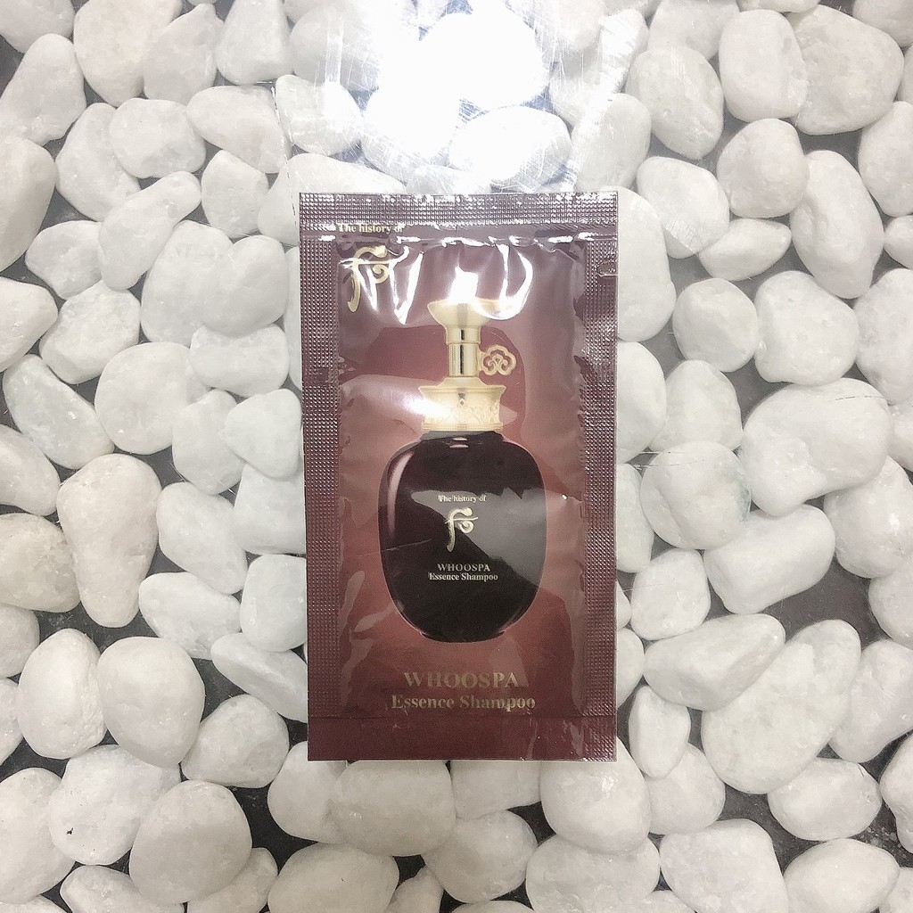 Gói dầu gội phục hồi cho tóc rụng và uốn nhuộm tinh chất đông y Whoospa Esence Shampoo