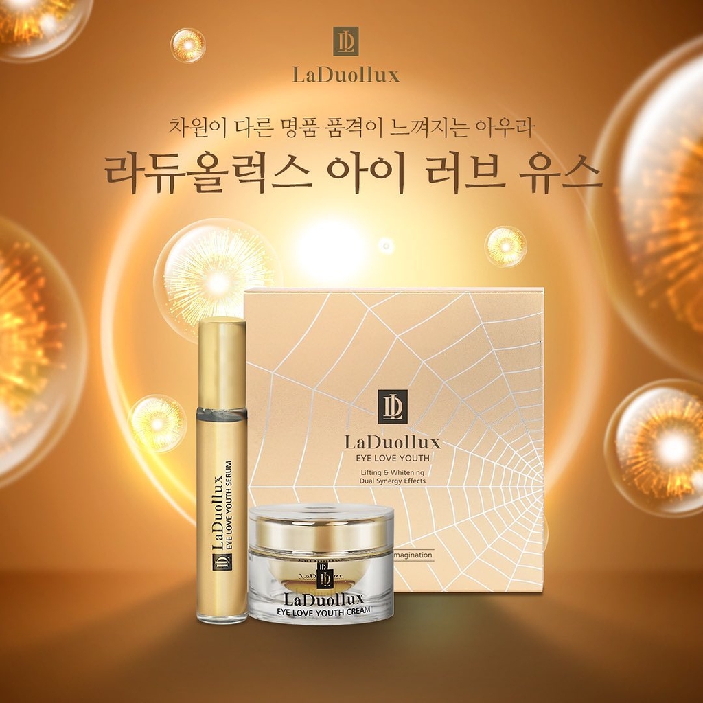 Kem mắt cao cấp mờ thâm, nếp nhăn, bọng mắt LaDuollux Eye Love Youth lifting & Whitening Dual Synergy Efects