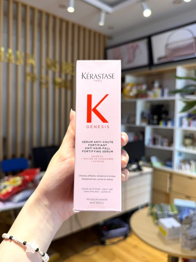 Serum Dành Cho Da Đầu Giúp Giảm Gãy Rụng Và Đứt Gãy Tóc Đến 84%  Kérastase Genesis Sérum Anti Chute Fortifant 90ml