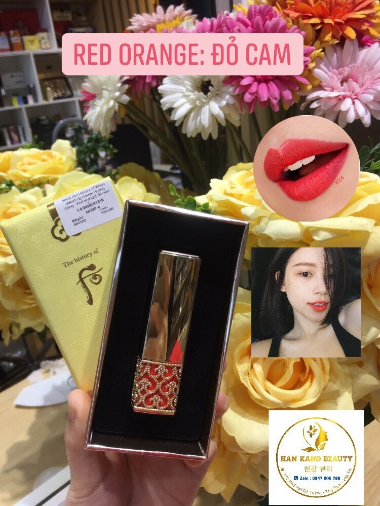 Son lì The History of Whoo Velvet Lip Rouge Hoàng Cung